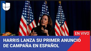 Edición Digital Kamala Harris lanza su primer anuncio de campaña en español para estados clave [upl. by Hildegaard]