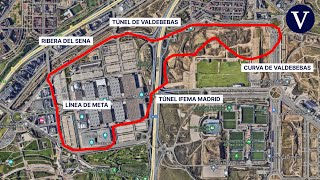 Así será el circuito urbano de F1 de Madrid alrededor del recinto de Ifema [upl. by Allebara]