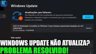 WINDOWS UPDATE NÃO ATUALIZA RESOLVIDO 2024 [upl. by Castro]