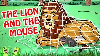 The Lion And The Mouse  Animated Nursery Story in English Language [upl. by Laersi]