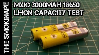 MXJO 3000mah 18650 Liion Rechargeable Battery Capcaity Test  TheSmokinApe [upl. by Releyks]