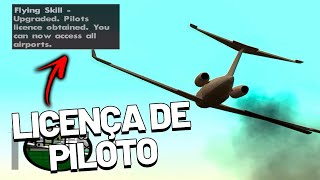 GTA San Andreas  Como ter Licença de Piloto sem fazer escola de pilotagemaviação [upl. by Ylerebmik465]