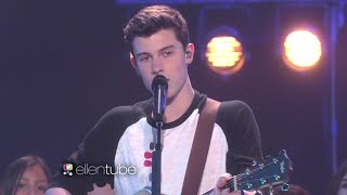 ♛Shawn Mendes Performs StitchesThe Ellen Show HD [upl. by Llemor]