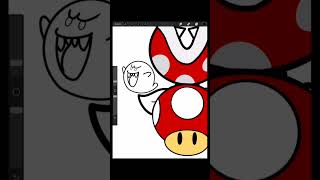 Vectoring Mario World Drawing in Procreate [upl. by Joshia]