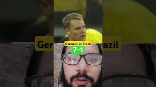 Germany vs Brazil 71 germany shots football youtubeshorts reaction viralvideo [upl. by Cleopatre]