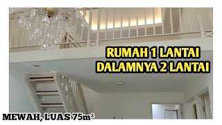 DESAIN RUMAH MINIMALIS 1 LANTAI TAPI DALAMNYA 2 LANTAI  RUMAH LUAS 6x125 m² DENGAN MEZANIN [upl. by Trebmal]