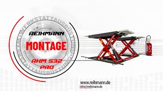 Montage Scherenhebebühne Autolift Reihmann RHM S32 PRO [upl. by Ahsikal534]