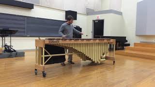 Seascape for Solo Marimba by Thomas Marceau [upl. by Ahseuqal]