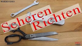 Schere Messer Schleifen Polieren und Richten [upl. by Benni57]