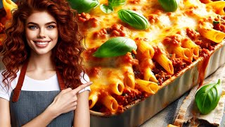 EASY Leftover Bolognese Pasta Bake Recipe HOW to Make Pasta Bake [upl. by Hseham848]