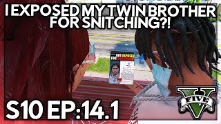 Episode 141 I Exposed My Twin Brother For Snitching  GTA RP  GW Whitelist [upl. by Elfrida]