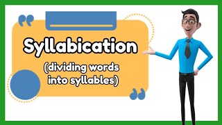 Syllabication  Dividing Words into Syllables with Activity [upl. by Sadonia]