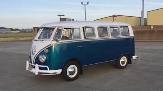 1965 VW Deluxe Bus Walkaround and Short Drive for sale [upl. by Ulane]