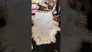 Leather Sofa Cushion Cutting Process – Good Tools Make the Job Easy [upl. by Cthrine]