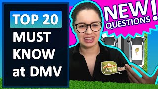 New DMV Questions️‍ 🔥 Top 20 Must Memorize Questions 🔥 Drivers License Knowledge Test 🔥 DMV Permit [upl. by Onileva]