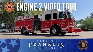 VIDEO TOUR Franklin Fire Departments New Engine 2 [upl. by Ahsekel]