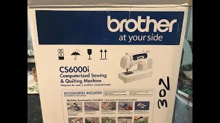 BROTHER CS6000i Sewing Machine UNBOXING [upl. by Eluk454]