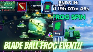 NEW BLADE BALL FROG EVENT UPDATE [upl. by Arved]