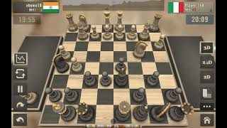 india vs italy chess war 2024 simple win [upl. by Prinz]