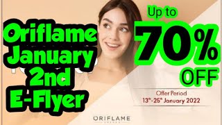 Oriflame 2nd E Flyer January 2022  Oriflame Products Superb Discounts  Oriflame Flyer 2022 [upl. by Siegfried]