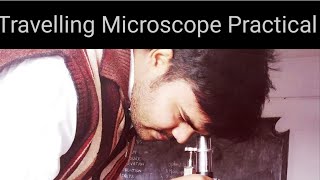 travelling microscope practical to determine refractive index of glass using travelling microscope [upl. by Amoritta35]