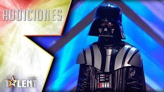 Un Darth Vader oculto y muy… impredecible  Audiciones 3  Got Talent España 2017 [upl. by Elades]