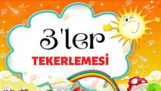 Tekerlemeli Çarpım Tablosu  3ler Tekerlemesi [upl. by Ffoeg]