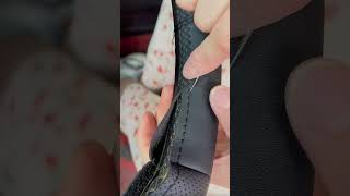 DIY How to Stitch Leather Steering Wheel Cover  supercars [upl. by Awad]