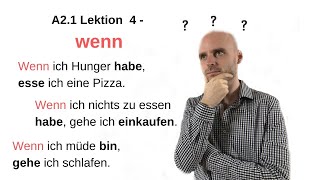 Deutschkurs A2  Der Konnektor wenn [upl. by Lenoil]