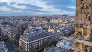 2 minutes de timelapse depuis la Tour SaintJacques à Paris [upl. by Lipman]