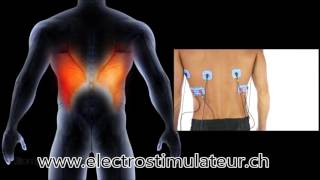 Placement et Position Electrode Compex pour Dos et Dorsaux sur ElectrostimulateurCH [upl. by Sanyu]