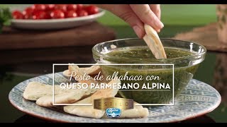 Pesto de Albahaca con Queso Parmesano  Recetas Alpina [upl. by Hodess]