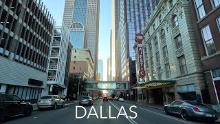 Dallas Texas City Drive 4K  Driving Tour [upl. by Enitsed]