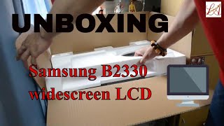 Unboxing Samsung B2330 widescreen LCD  Samsung SyncMaster B2330 23quot Widescreen LCD Monitor  Black [upl. by Zelde]