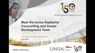 Meet the Unisa Gqeberha Counselling and Career Development Team [upl. by Thomsen]