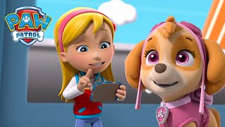 A Katie lidera a Patrulha Pata para parar os gatos que ladram e muito mais  PAW Patrol Português [upl. by Chuipek]