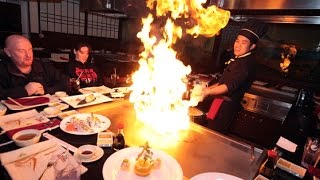 Teppanyaki show from professional chef [upl. by Ifok853]