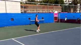 Marton Fucsovics forehand in Israel [upl. by Euton242]