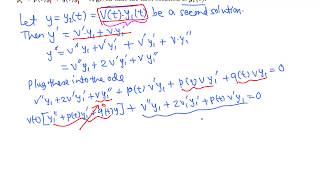 Diff Eqn Reduction of Order Formula derivation [upl. by Hadeehsar307]