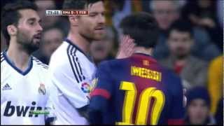 Arbeloa and Alonso slaps Messis face  El Clasico 30012013 [upl. by Ellehcrad]