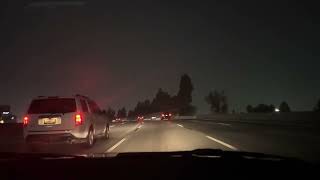 El Monte California freeway at night January 182024 [upl. by Ramak898]