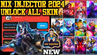 NIX INJECTOR 2024 NO PASSWORD  INJECTOR ML  APK UNLOCK ALL SKIN MOBILE LEGENDS [upl. by Trixy]