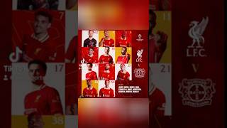 Liverpool FC LIVE LINEUP liverpool premierleague football salah gakpo slott vandijk trent [upl. by Greenes]