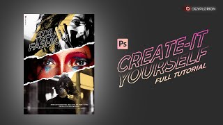 Create your own Fashion Poster Design In Photoshop  Beginners Tutorial [upl. by Garson]