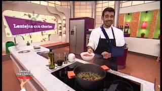 Receta lentejas con chorizo [upl. by Ertemed]