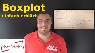 Boxplot  einfach erklärt  Mathematik  Lehrerschmidt [upl. by Lerual]