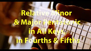 Relative Minor and Major Pentatonic Scales in All KeysWITH CHORDS [upl. by Nylynnej]