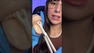 ASMR Piercing Your Tooth 🦷 asmr shorts dentist [upl. by Auqeenahs]