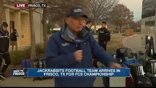 Jackrabbits arrive in Frisco TX for FCS Championship on Sunday [upl. by Akselav492]