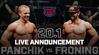 Scott Panchik vs Rich Froning — CrossFit Open Announcement 201 [upl. by Aneeuqal]